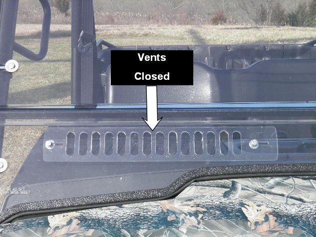 Can-Am Maverick X3 - 2 Pc Windshield with Clear Visor w/Hard Coat, Vent, and Clamp Options