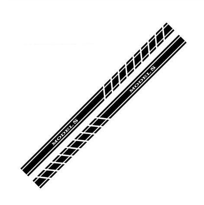 Car Door Side Skirt Stickers Auto Decor Decal for Tesla Model 3 Model S Model X 2PCS/set