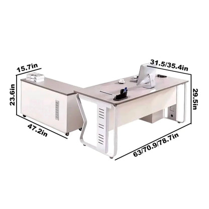Eszti · Executive Desk w/ Mobile Storage