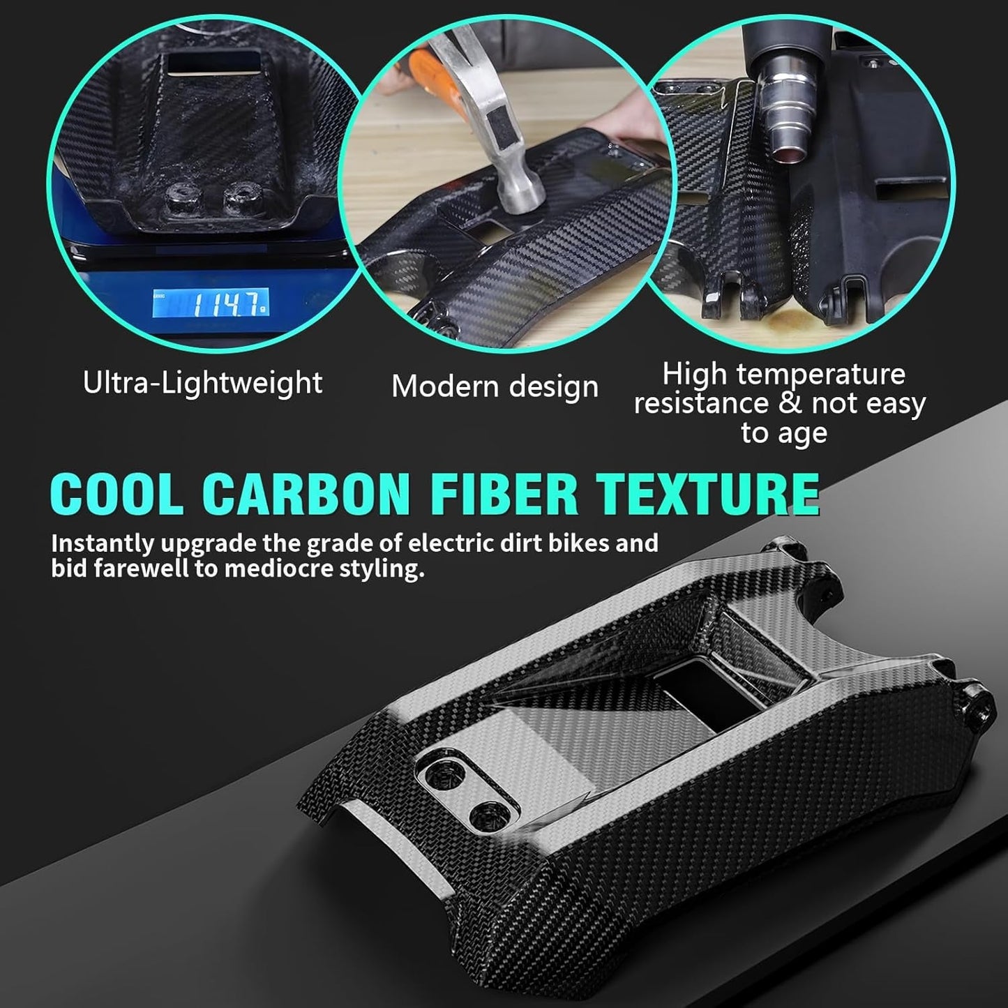 Carbon Fiber Surron Battery Lid