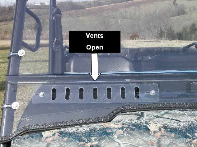 CFMoto UForce 500/800 - 2 pc Lexan Back Panel with Clamp and Vent Options DOES NOT FIT 2025 MODEL!