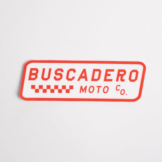 "Checker Moto"  Sticker