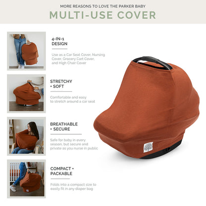 Multi-use Cover, White/Navy Stripes