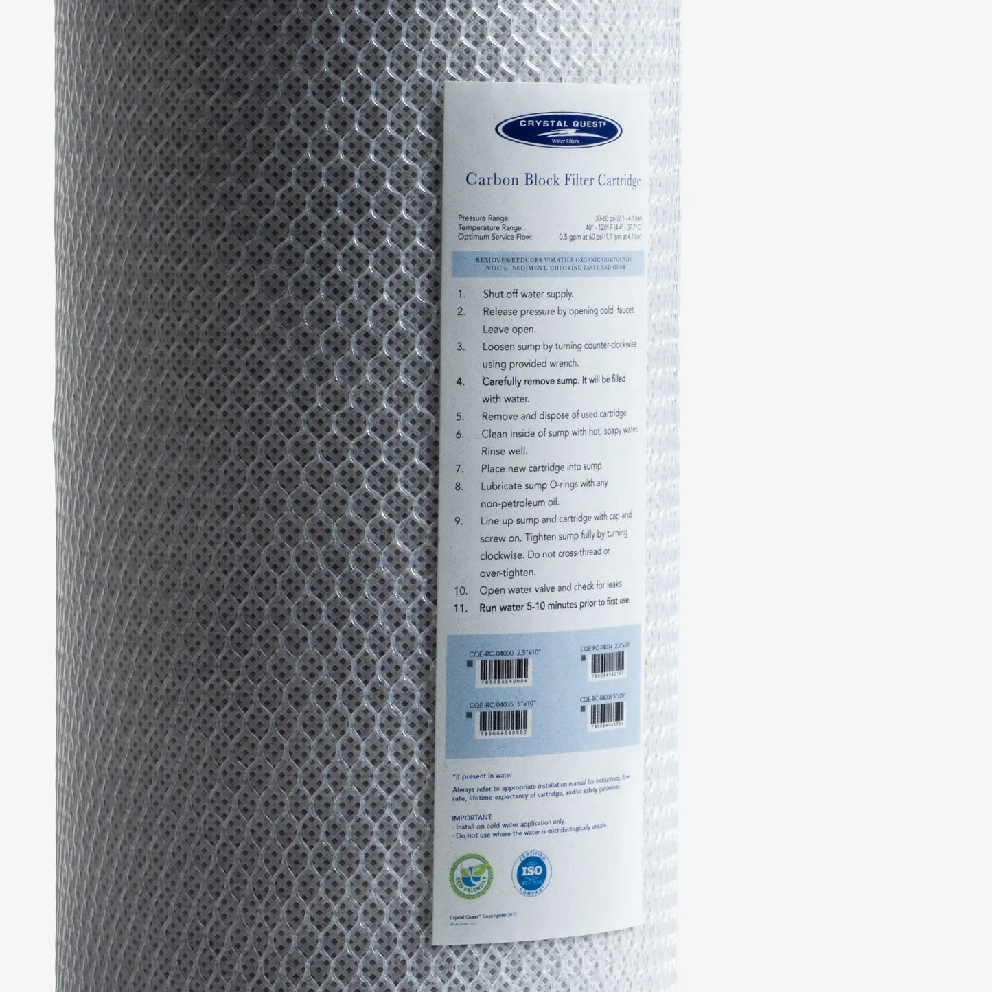 Coconut Based 5-Micron Carbon Block Filter Cartridge