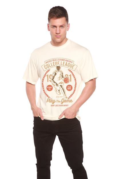 College League Men's Bamboo Viscose/Organic Cotton Short Sleeve Graphic T-Shirt