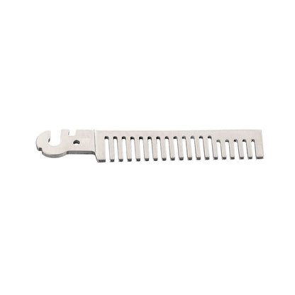 Stainless Steel Comb - Long, 1 slot
