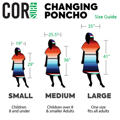 Changing Towel Poncho (Kona) Medium Size