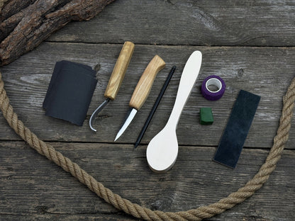 Craft Your Own Wooden Spoon – All-in-One Whittling Kit