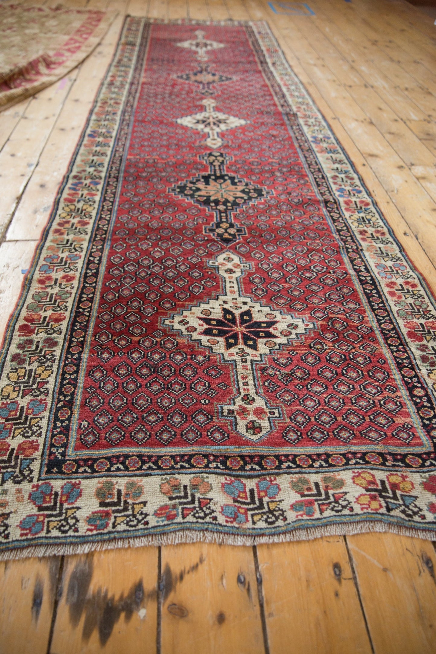 3x10.5 Vintage Kurdish Rug Runner
