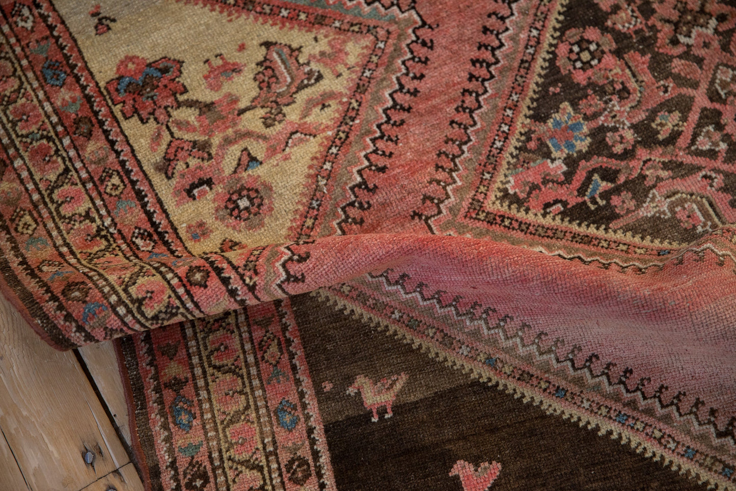 4x6.5 Vintage Fine Distressed Malayer Rug