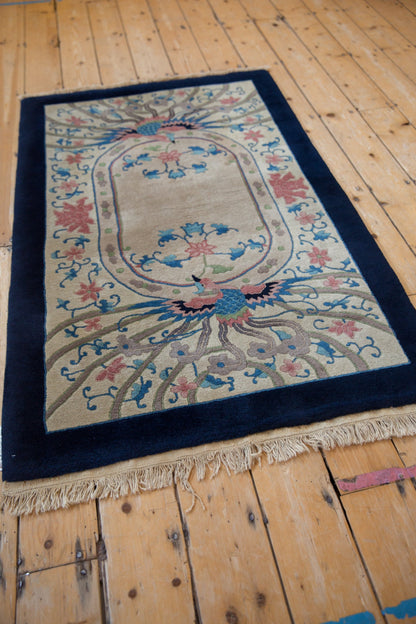 3x5 Vintage Art Deco Rug
