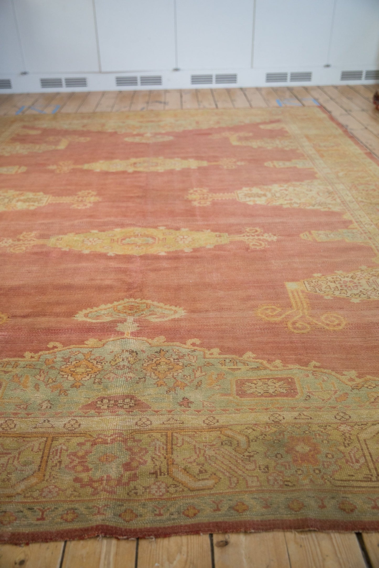 8.5x11.5 Vintage Distressed Oushak Carpet