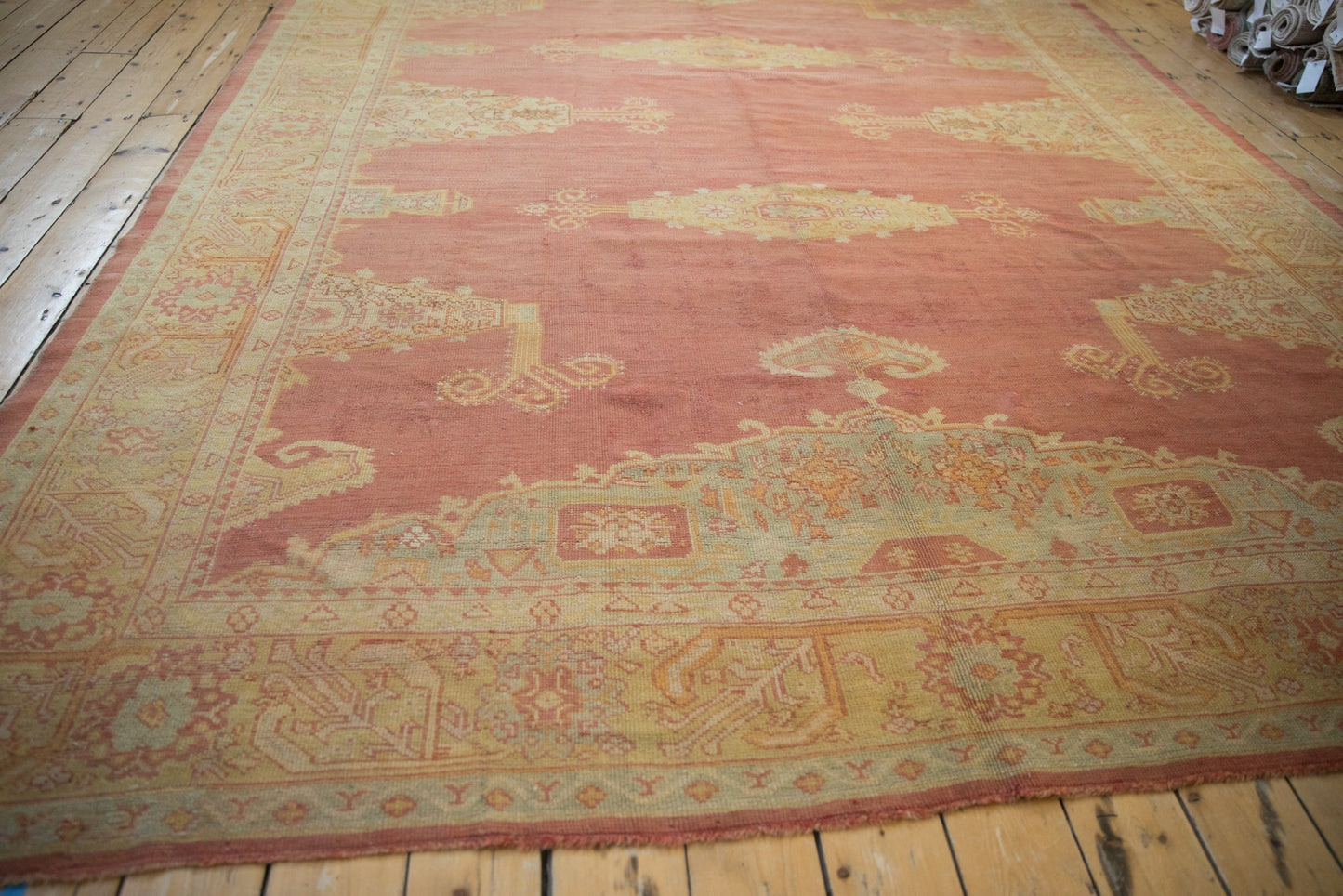 8.5x11.5 Vintage Distressed Oushak Carpet
