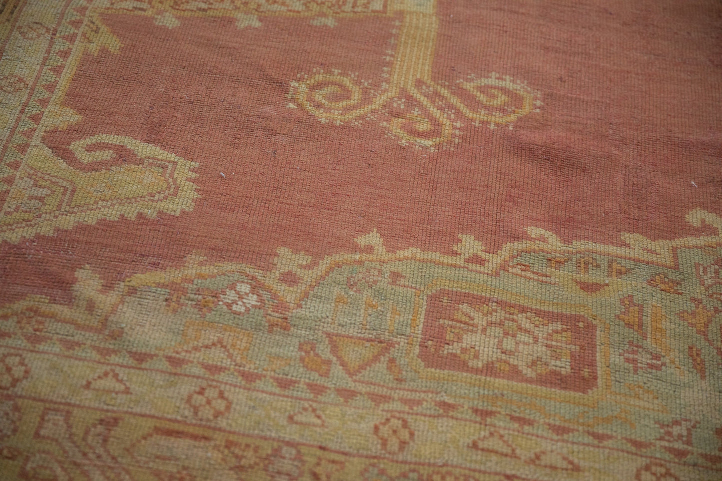 8.5x11.5 Vintage Distressed Oushak Carpet