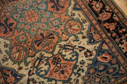 3.5x4.5 Antique Farahan Sarouk Square Rug