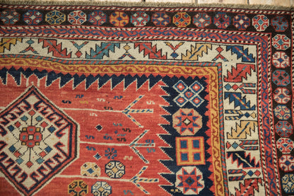 4.5x9 Antique Caucasian Rug Runner