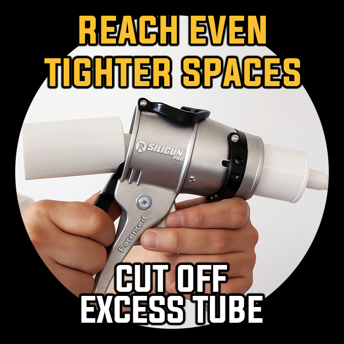 SILIGUN™ PRO Compact 24:1 Caulking Gun - Scraper Kit