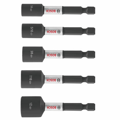 BOSCH ITDNSV205 5 pc. Driven 2-9/16 In. Impact Nutsetter Set