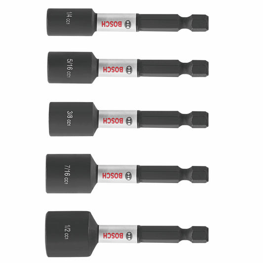 BOSCH ITDNSV205 5 pc. Driven 2-9/16 In. Impact Nutsetter Set