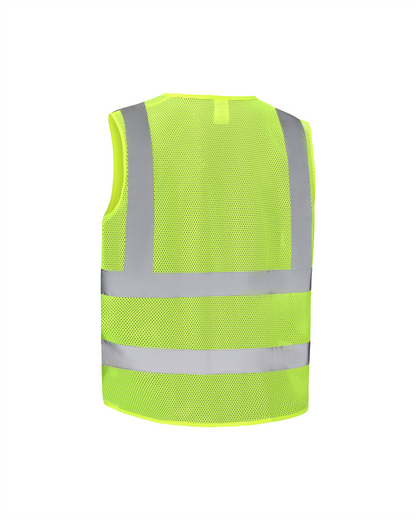 Kiwi High Visibility ANSI/ISEA 107-2020, Type R, Class 2 Dual Band Neon Safety Vest [70300]