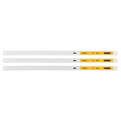 DeWalt DWHT20558 12" BIMTL Hacksaw Blade 18 3 Pack
