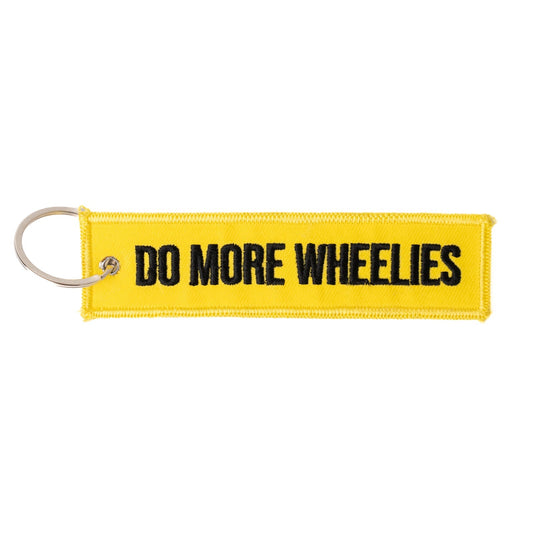 'Do More Wheelies' Keychain
