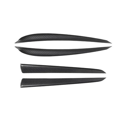 Door Trim Dry Carbon Fiber Overlay for Model S/X