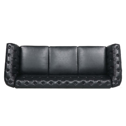 Man Cave 84.65' Arm Chesterfield Three Seater Sofa