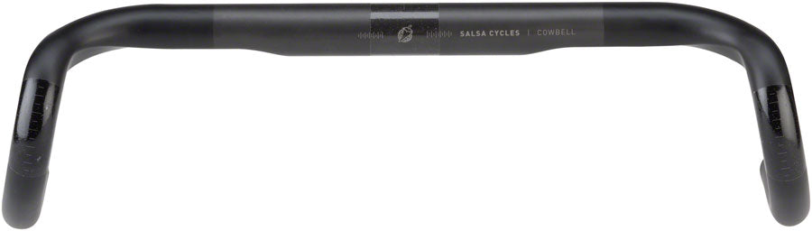 Salsa Cowbell Carbon Drop Handlebar - 31.8mm Clamp 42cm Width Carbon Black