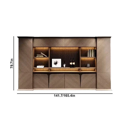 Brandy · Office Shelves w/ Integrated Lighting & Storage