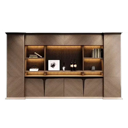 Brandy · Office Shelves w/ Integrated Lighting & Storage