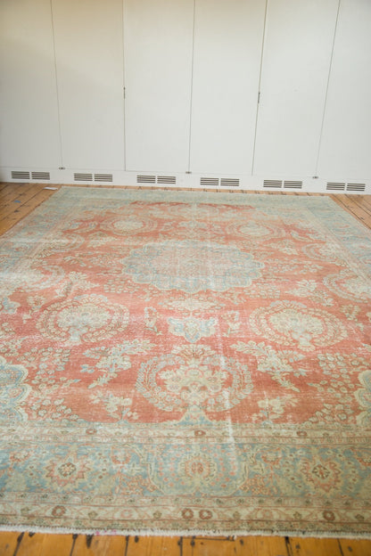 9.5x13.5 Vintage Distressed Mahal Carpet