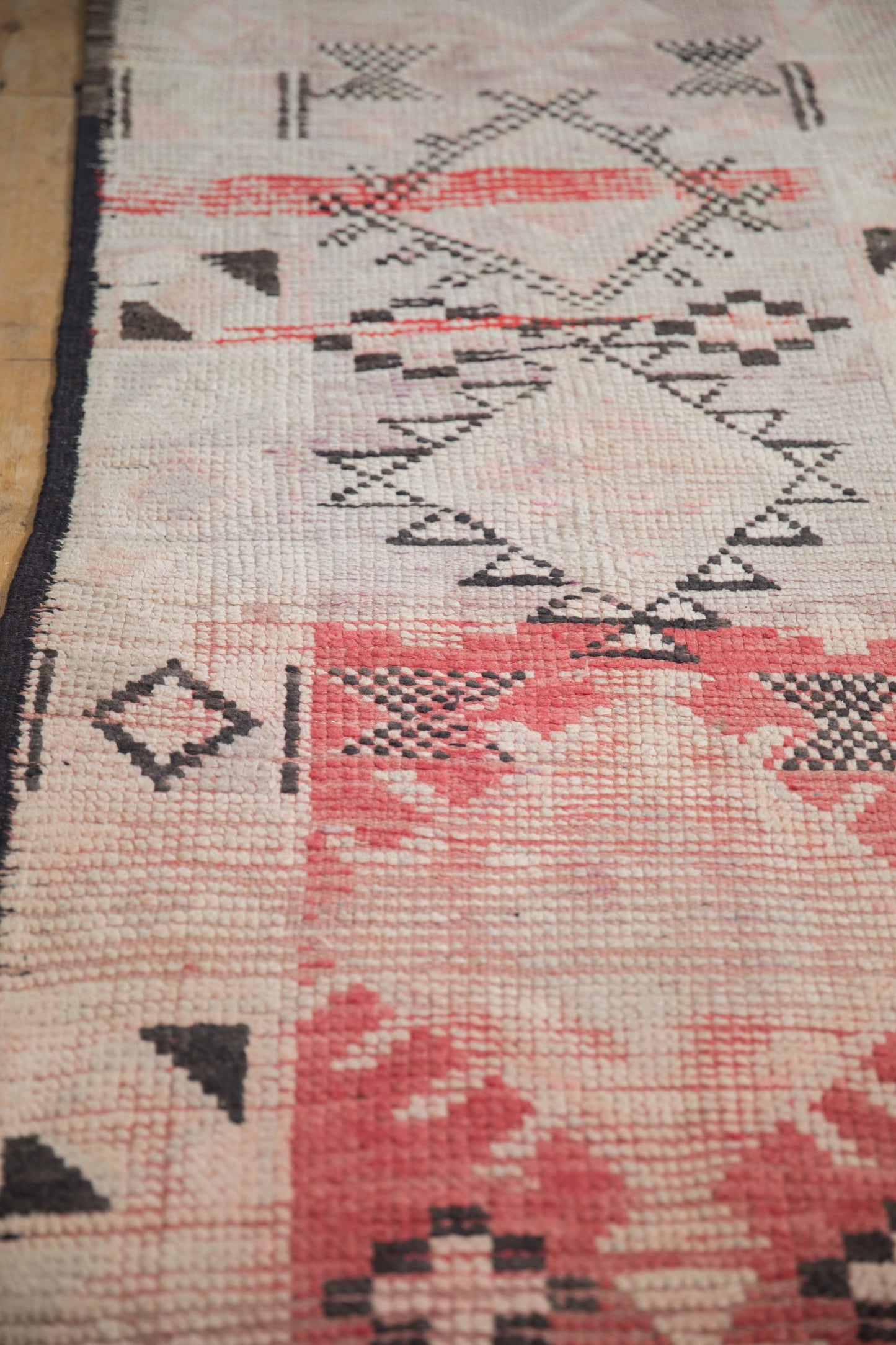 2.5x13 Vintage Distressed Moroccan Rug Runner