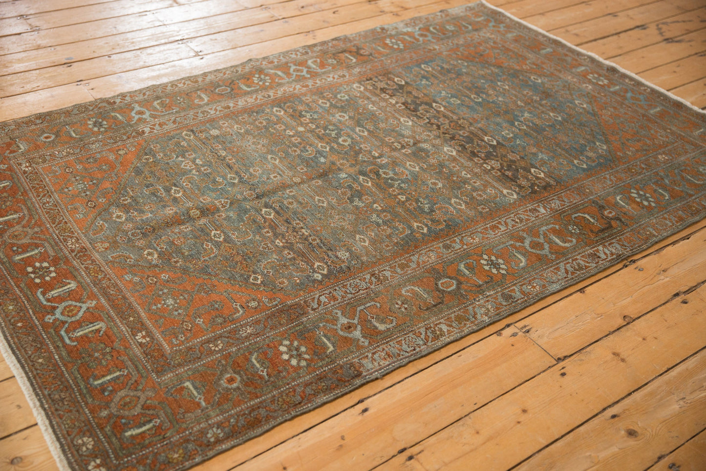 4.5x7.5 Vintage Distressed Malayer Rug