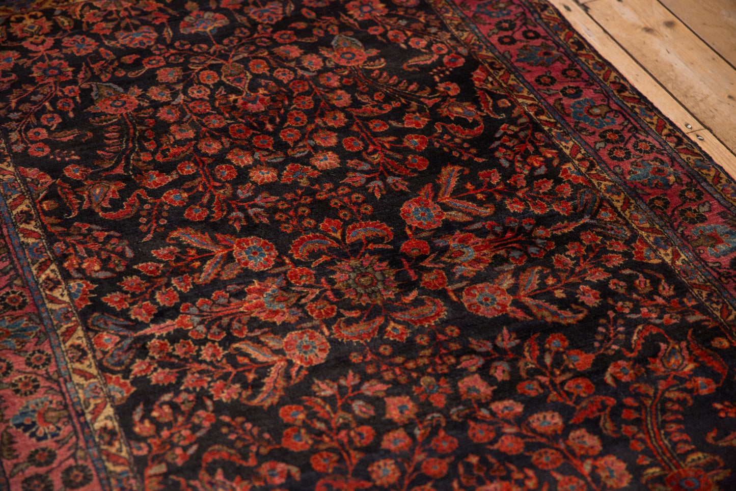 4x6.5 Antique Mohajeran Sarouk Rug
