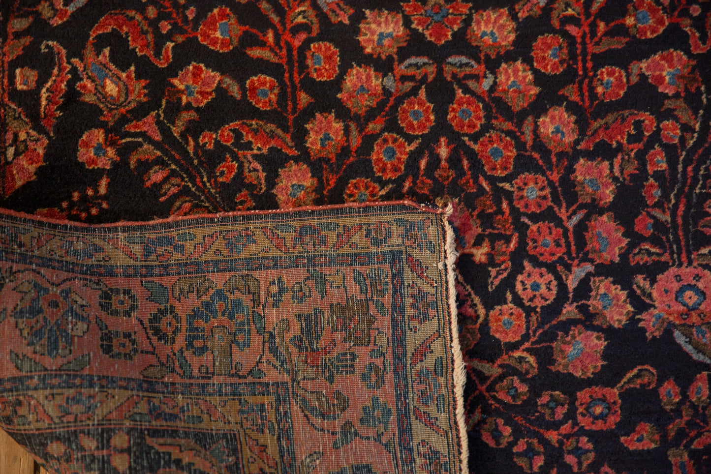 4x6.5 Antique Mohajeran Sarouk Rug