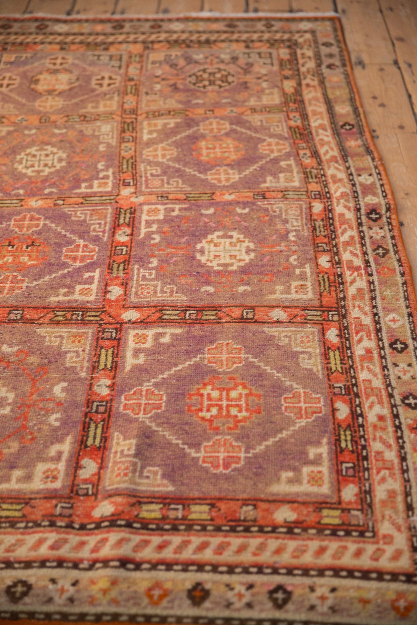 4x7 Vintage Distressed Khotan Rug