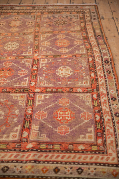 4x7 Vintage Distressed Khotan Rug