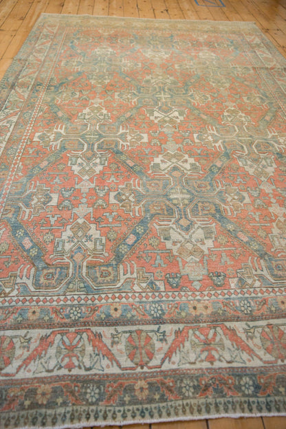 6.5x10 Vintage Distressed Caucasian Carpet