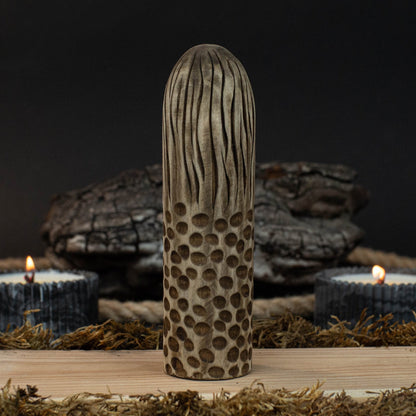 Eir Wooden Figurine – 14 cm (5.7 inch) Hand-Carved Norse Goddess of Healing