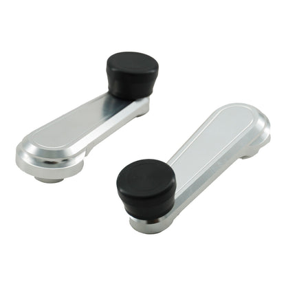 Silver Billet Window Crank Handle For Honda Acura Integra EK Del Sol K20 K24 B16 2PC