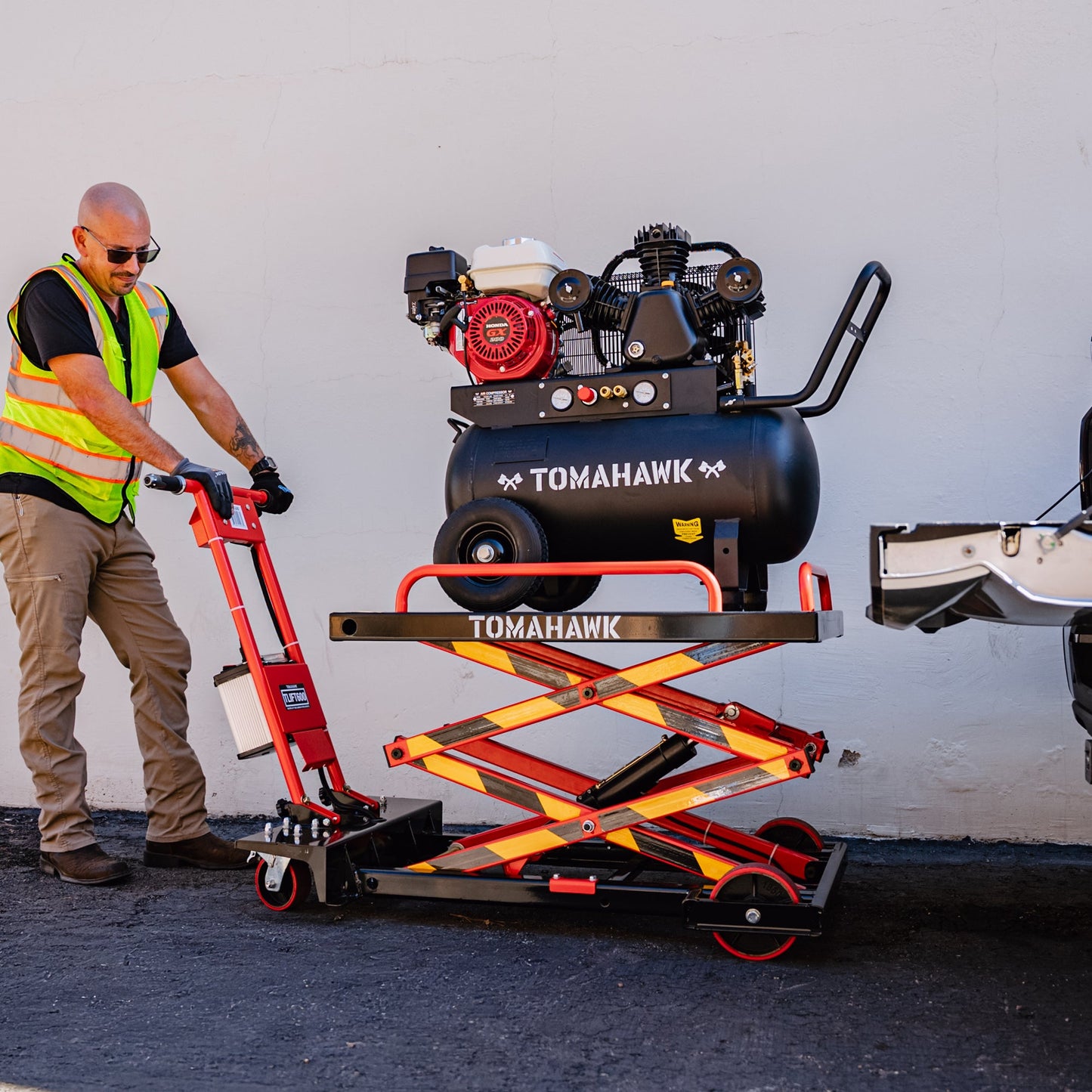 PRE ORDER: Electric Hydraulic Lift Table – 600 lb, 59 in. Extension Portable Powered Scissor Lift Cart for Warehouses, Shops & Material Handling