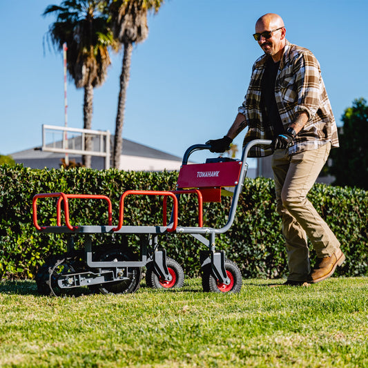 Tomahawk Electric Track Cart 330 lbs Load Capacity Battery Powered Utility Cart with Rubber Tread