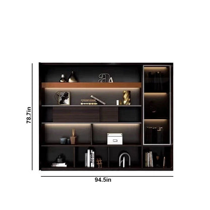 Fulton · Office Shelves w/ Integrated Lighting & Closet Storage