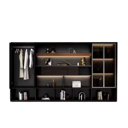 Fulton · Office Shelves w/ Integrated Lighting & Closet Storage