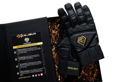 Excalibur Fastpitch Batting gloves - Black and Gold