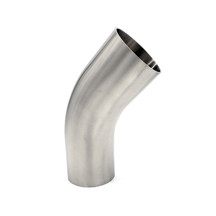 4.000" 16ga Tight Radius Butt-Weld 45° Elbow with Tangents - (L2KS - Special) - Polished OD/ID - 304 Stainless