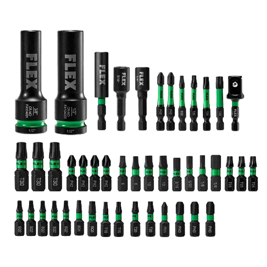 FLEX FAM10103-45 Impacks 45-Piece Impact Driver Bit Set