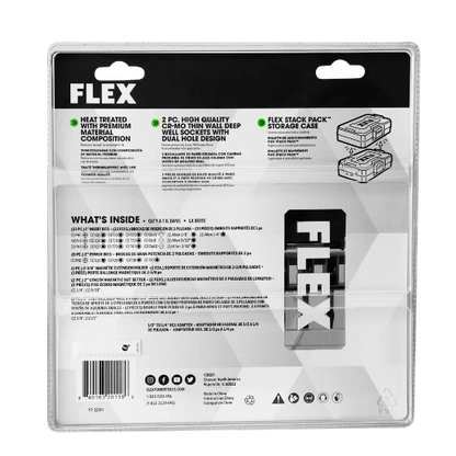 FLEX FAM10103-45 Impacks 45-Piece Impact Driver Bit Set
