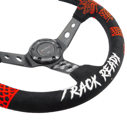 Track Ready Suede Steering Wheel Hub Adapter For Dodge GM Buick Chevy Vehicles